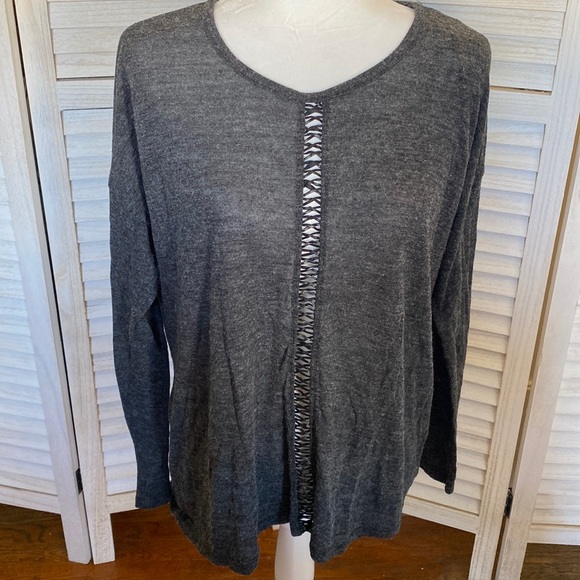 Forever 21 plus size 2x gray long sleeve top - Picture 1 of 4